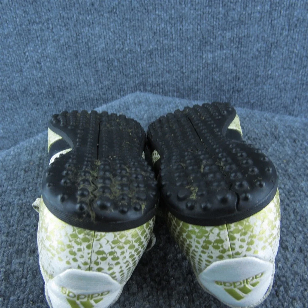 adidas Boys Sneaker Shoes Athletic Off White Synthetic Lace Up Size Y 4.5 Medium